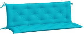 vidaXL 2 db türkizkék szövet kerti padpárna 150 x 50 x 7 cm