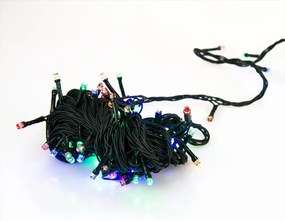 Karácsonyi fényfüzér - 100 LED - 10 m - színes