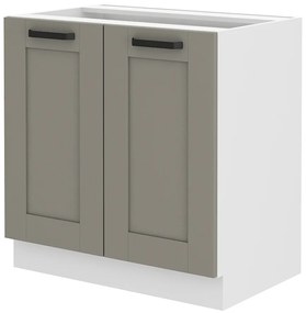 Alsó konyhaszekrény Lucid 80 D 2F BB (claygrey + fehér). 1045433