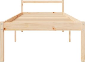 Single tömör fenyőfa ágy időseknek 90 x 190 cm