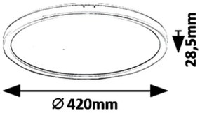 Rabalux 3428 - LED dimmelhető mennyezeti lámpa PAVEL LED/22W/230V