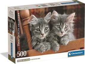 Cicás Cozy Cat 500 db-os Compact puzzle Clementoni