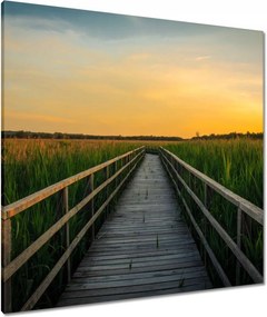 Våszonkép 80x80 Tåjkép Naplemente