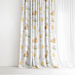 Goldea húsvéti dekor függöny - vidám húsvét 280x150 cm