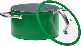 Indukciós tűzhelyhez alkalmas edény fedővel-kerámia felülettel 5,5 l Meda 3.0 – FABINI