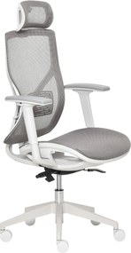 Vinsetto Irodai Szék - Játék/Számítógépes szék Fejtámlával, Derékpárnával, 3D Karfával, 3 Szinten Állítható, 360° Forgatható Kerekekkel, Szürke, 67 x