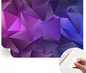 Prémium öntapadós fali fotótapéta Lila háromszögek 312x219 cm