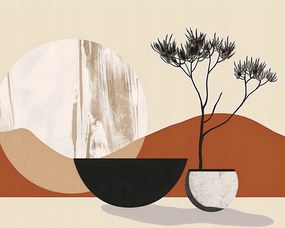 Poszter 50x40cm Absztrakt a tér felett