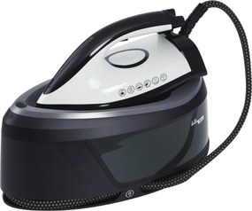 HOMCOM 2800W Vasalóközpont 100 g/perc 8 Bar ECO Funkció Dupla Rétegű Kerámia Talp Erőteljes Függőleges Vasalás Automatikus Kikapcsolás Vízkőmentesítés