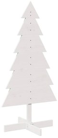 fehér tömör fenyőfa karácsonyfa-dekoráció 120 cm