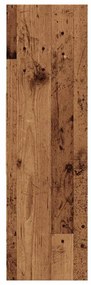 antik fa színű szerelt fa könyvszekrény 97,5 x 29,5 x 100 cm