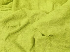 PREMIUM frottír gumis lepedő lime színű 140x200 cm