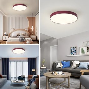BRILAGI-LED Dimmelhető mennyezeti lámpatest POOL LED/60W/230V 3000-6000K 60 cm bordó+távirányító
