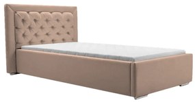 Mantire 90-es ágyrácsos ágy, világosbarna (90 cm)