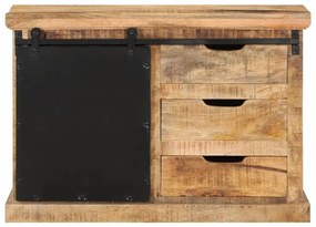 tömör nyers mangófa tálalószekrény 80x30x55 cm