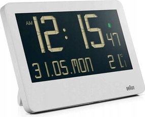 Fehér Óra Ébresztőóra Braun BC14W Ébresztőóra Szundi Hőmérséklet