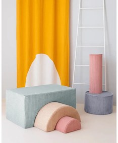 Rózsaszín kordbársony párna gyerek kanapéhoz Roll – Wigiwama