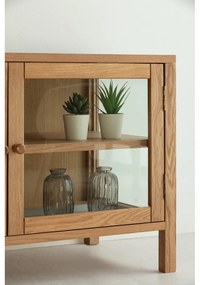 Natúr színű TV-állvány tölgyfa dekorral 160x50x40 cm Ceci – MOME