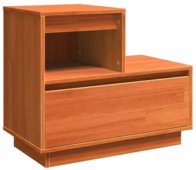 Éjjeliszekrény fiókkal Viaszbarna 60 x 34 x 51 cm Tömör fenyőfa