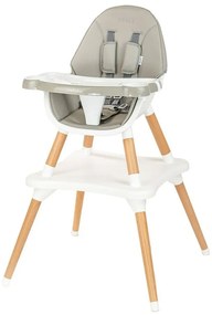 Új Baby étkezőszék Grace 3in1 szürke, 61 x 101 x61 cm, 61 x 101 x 61 cm