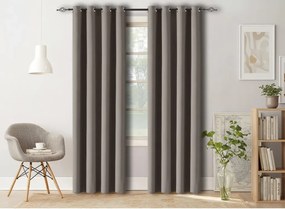 Szürkésbarna OXFORD függöny 140x250 cm Felfüggesztés: Hullámos sínszalag