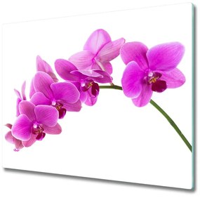 Üveg vágódeszka rózsaszín orchidea 60x52 cm