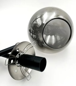 Felületre szerelhető csillár  MALENA 3xE14/5W/230V fekete/füstös