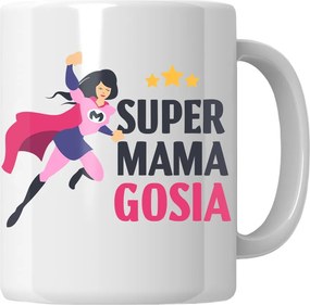 Mama bögre [válasszon Nevet] Anyák napi ajándék a feleség anyukájának