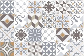 Tiles Beige matrica szett, 24 darab - Ambiance