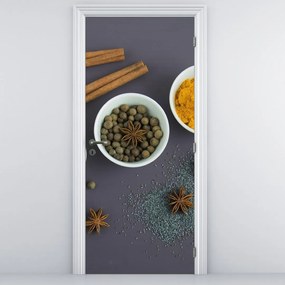 Fotótapéta ajtóra - Fűszerek (95x205cm)