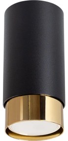 Sollux SL.1410 - Spotlámpa NERO 1xGU10/10W/230V 12,5 cm fekete/arany