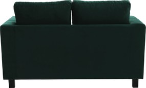 Teljesen kárpitozott heverő, smaragd szövet, LUANA