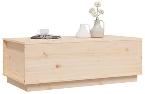 Tömör fenyőfa dohányzóasztal 100x50x35 cm