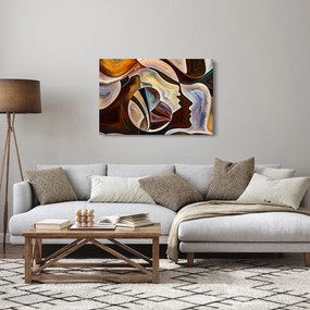 Kép - Absztrakció fejek (90x60 cm)