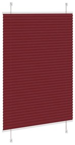 pliszírozott redőny Bordeaux piros 90x150 cm szövetszélesség