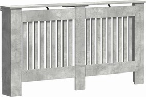 vidaXL Radiátor fedezék Beton Szürke 152 x 19 x 81,5 cm Faanyag