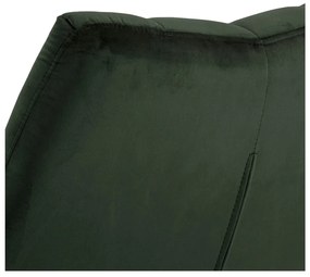 Zöld forgó bársony fotel Paris – Actona