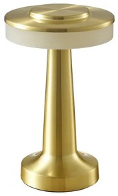 Lámpa Asztali Monum, 3W, 200lm, DC 5V, 1A,3000 K, 3 fokozatú fényerő, akkumulátor 1800 mAh, arany