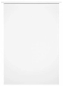 Magasfényű fehér színű szerelt fa íróasztal 100x55x75 cm