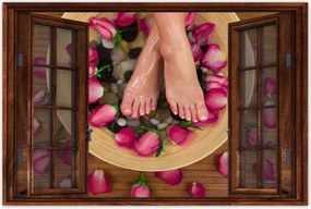 Poszterek 120x80 Otthoni Spa Láblécek