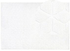 Fehér műnyúlszőrme szőnyeg 160 x 230 cm THATTA Beliani