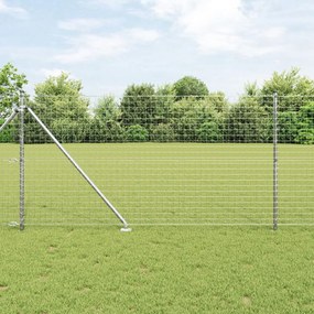 Kerítésoszlopok Spike-kal 52 db Ø32 mm 140 cm Horganyzott Acél