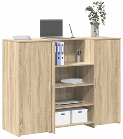 recepciós pult sonoma tölgy 135x50x103,5 cm szerelt fa