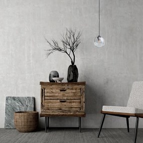 Csillár zsinóron LATIL 1xE27/60W/230V fekete