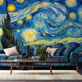 Fotótapéta – Csillagos éj Van Gogh stílusában (147x102 cm)