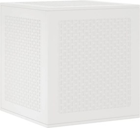 vidaXL Tároló Doboz tárolóval Fehér 55 x 53 x 57 cm Polipropilén