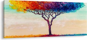 Egy festett fa képe (120x50 cm)