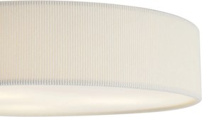 Modern mennyezeti lámpa fehér bársonyernyővel 46 cm 3-lámpás - Luz