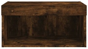 füstös tölgy színű TV-szekrény LED-világítással 60 x 30 x 30 cm