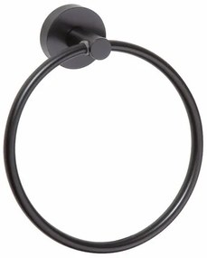 SAPHO XB402 X-Round Black törülközőtartó, fekete